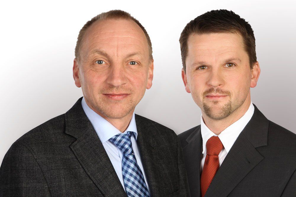 Torsten Friedrich und Jörg Friedrich, Geschäftsführer der Limbach GmbH in Dessau